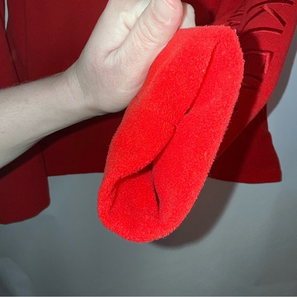 Clavin Klein Performance Fleece Zipper Jacket Size Medium Red - Picture 9 of 11